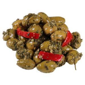 زیتون با سیر و ریحان